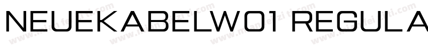 neuekabelw01 regular字体转换